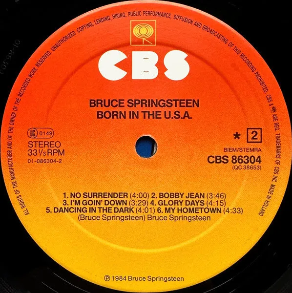 Bruce Springsteen Born In The USA LP vinile 1984 VG