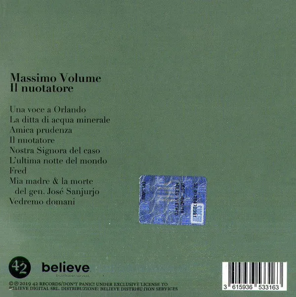 Massimo Volume Il Nuotatore CD album 42 Records