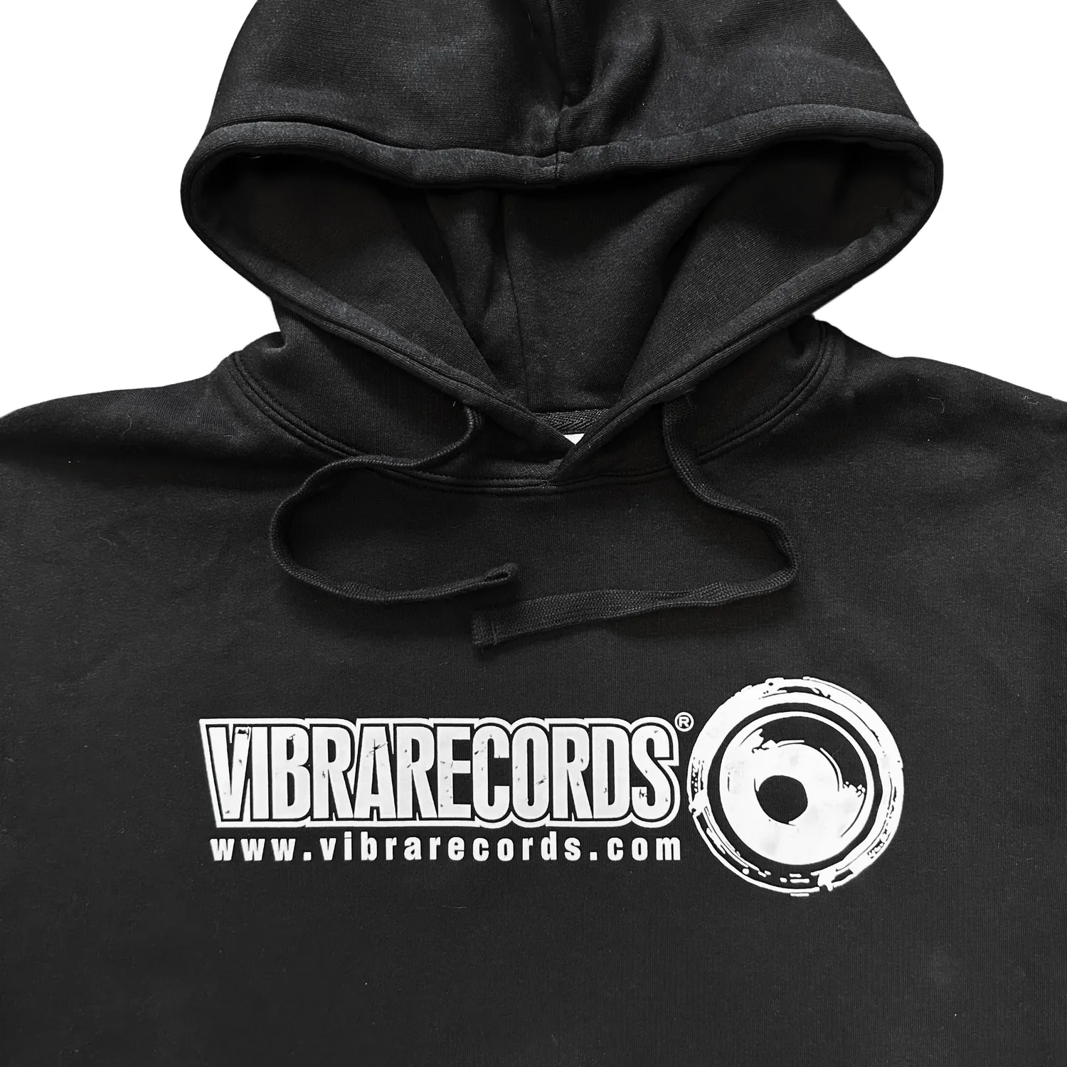 Vibrarecords Logo Hoody Black felpa con cappuccio edizione limitata