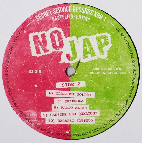 No Jap No Jap LP vinile ristampa punk