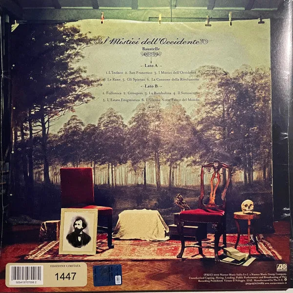 Baustelle I Mistici dell'Occidente LP vinile trasparente limitato