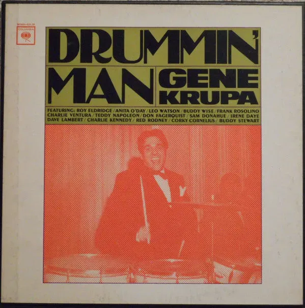 Gene Krupa Drummin Man 2xLP box swing mono