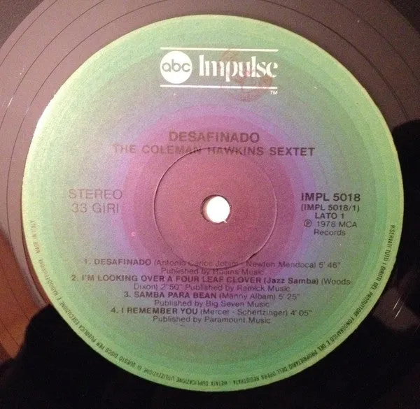 Coleman Hawkins Desafinado LP gatefold VG+