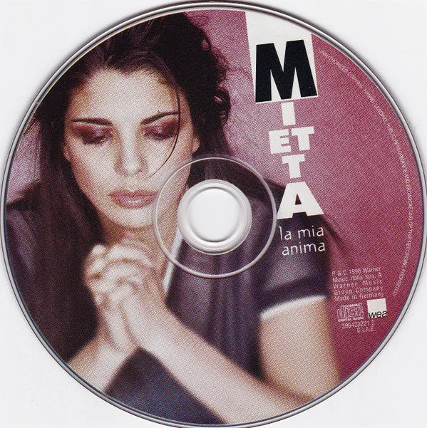 Mietta La Mia Anima CD album WEA 1998 soul