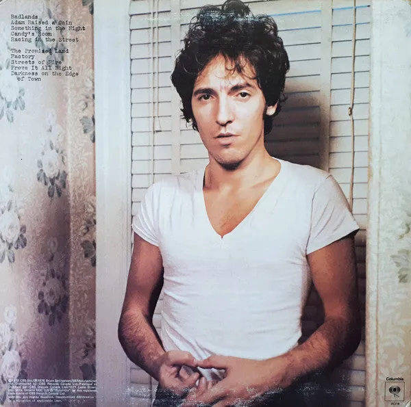 Bruce Springsteen Darkness On The Edge Of Town Vinile LP Canada rock