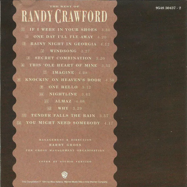 Randy Crawford The Best Of Randy Crawford CD compilation soul