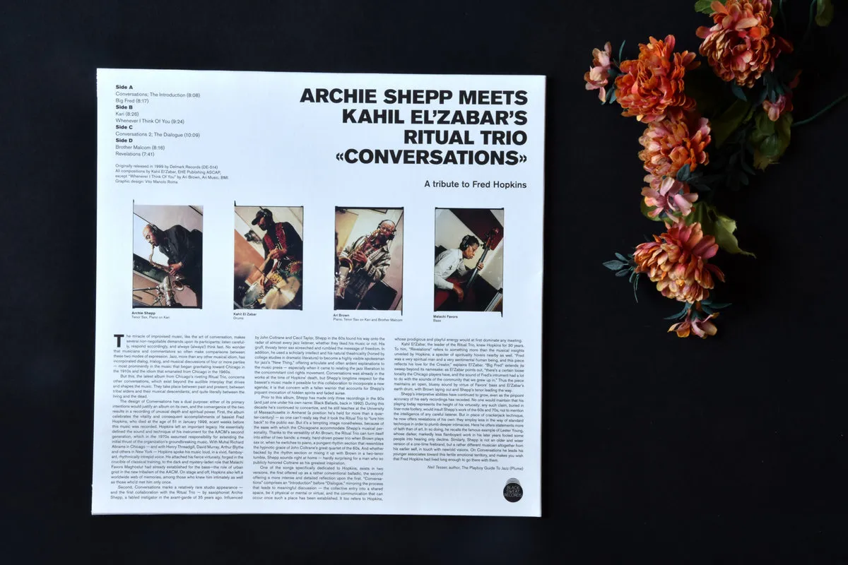 Black Sweat Records Shepp Ritual Trio Conversations vinile LP
