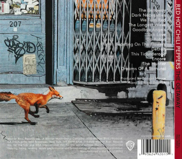 Red Hot Chili Peppers The Getaway CD album digisleeve