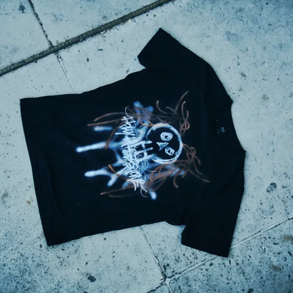 Polydor Skull t-shirt maniche corte stampa petto