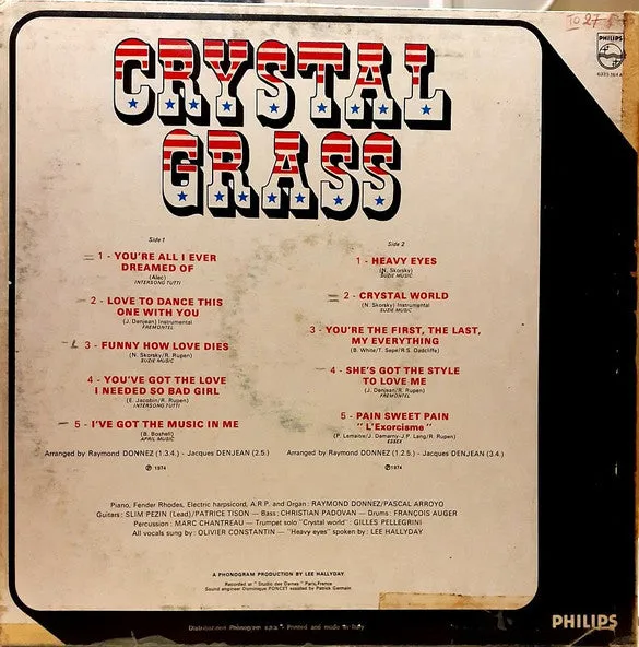 Crystal Grass You're All I Ever Dreamed Of LP funk disco