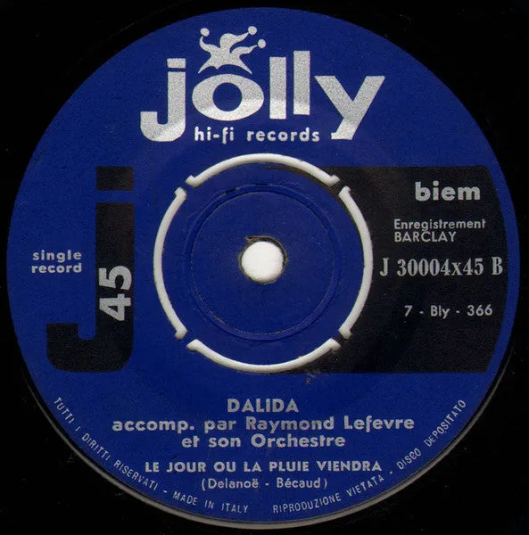 Dalida Buenas Noches Mi Amor 7" chanson usato