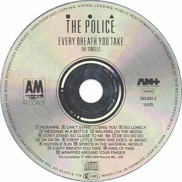 The Police Every Breath You Take CD raccolta pop rock