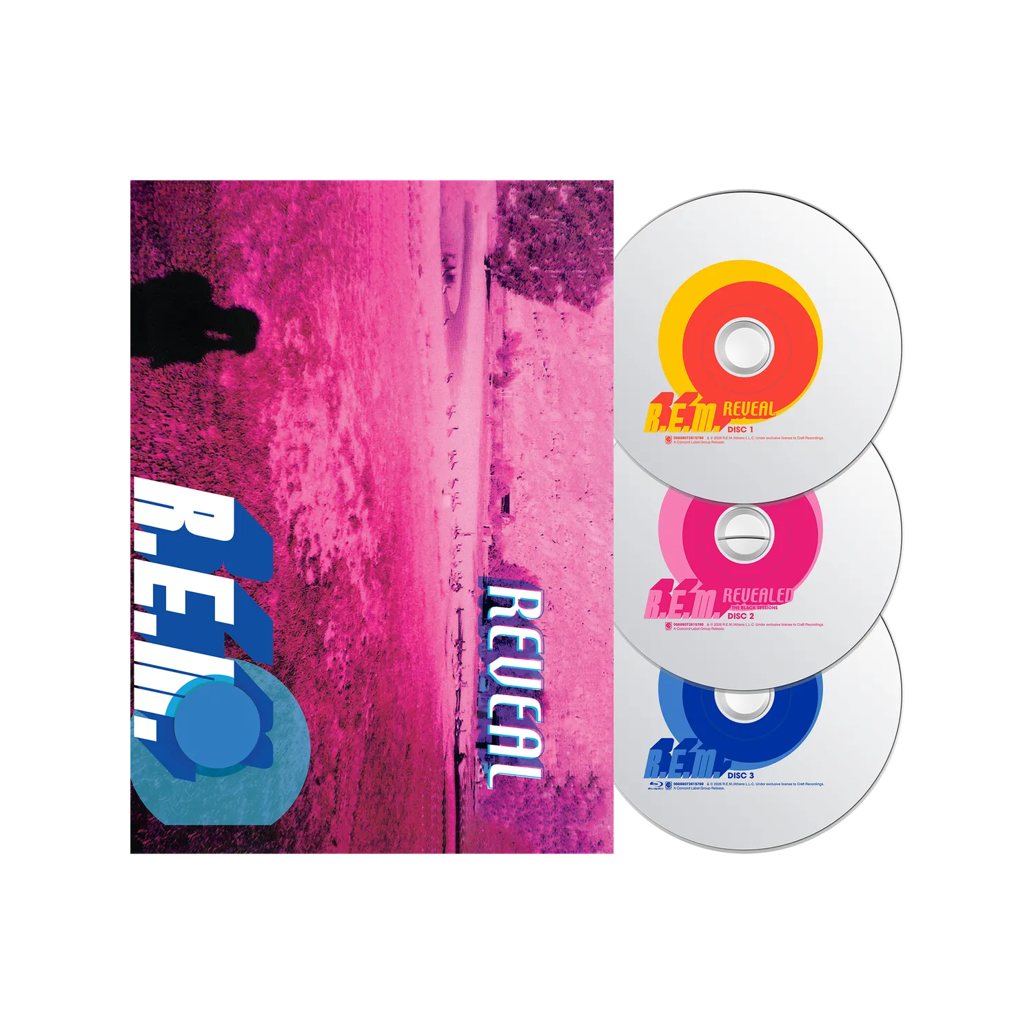 R.E.M. Reveal 25th Anniversary cofanetto 2 CD Blu-ray maglietta