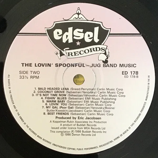 Lovin Spoonful Jug Band Music vinile LP compilation UK 1986