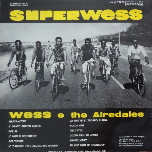Wess Superwess LP vinile italiano 1971 G+