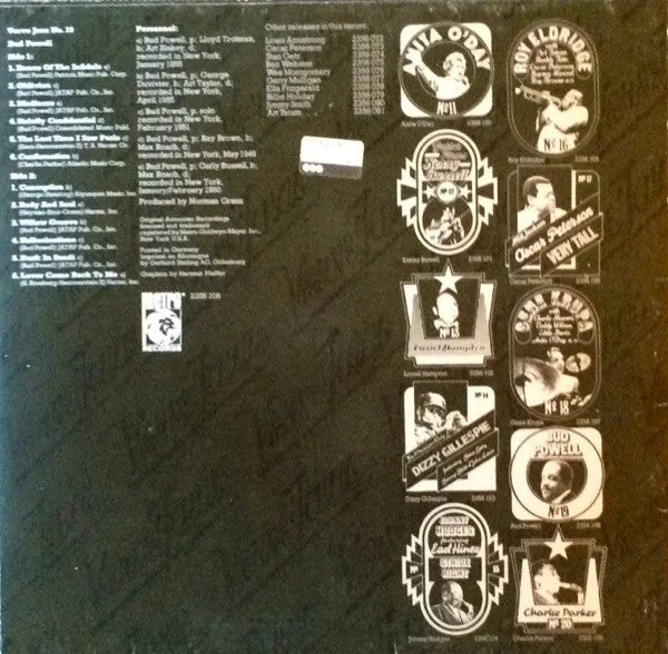 Bud Powell Verve Jazz No. 19 vinile compilation