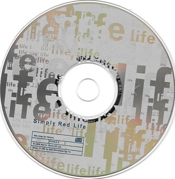 Simply Red Life CD album edizione speciale USA