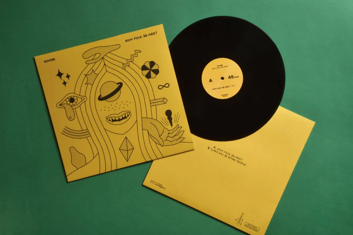 Black Sweat Goose Som Folk Är Mest Vinile LP svedese