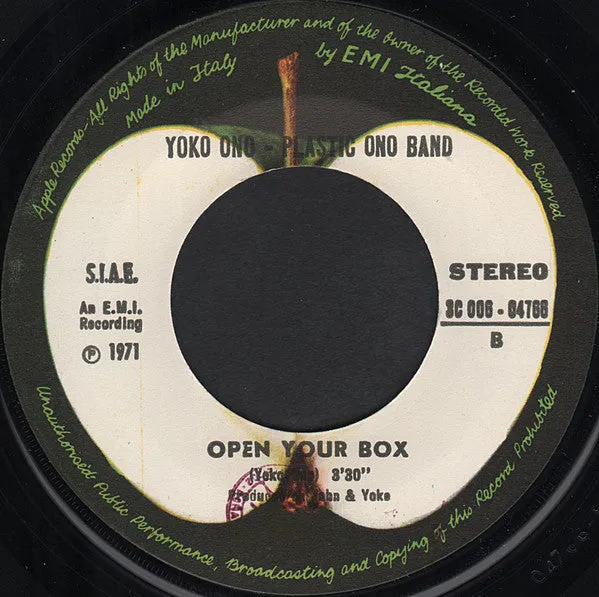 John Lennon Power To The People 45 giri 7" italiano