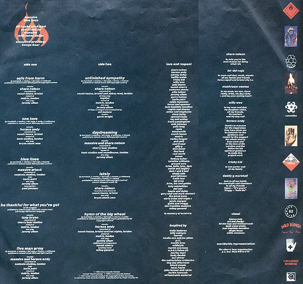 Massive Attack Blue Lines LP vinile trip hop Europa