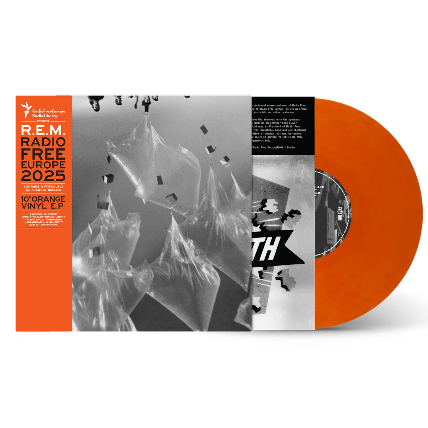 R.E.M. Radio Free Europe 2025 EP vinile 10" arancione
