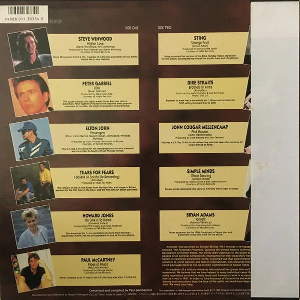 Various Conspiracy Of Hope LP Giappone obi 1986
