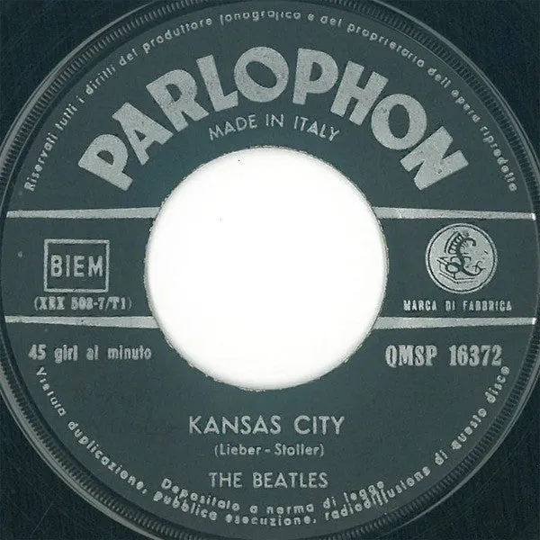Beatles I Feel Fine Kansas City 7" singolo mono 1964 Parlophon