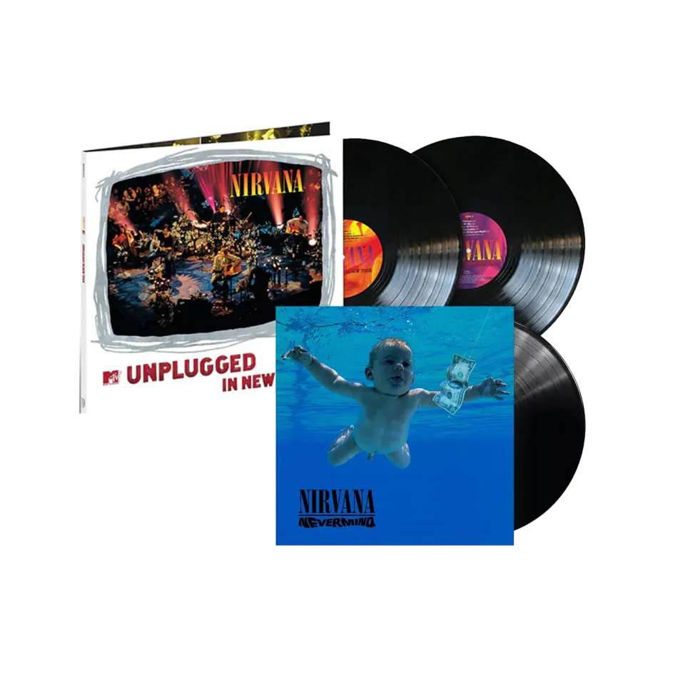 Nirvana Starter Pack Nevermind + Unplugged bundle 2 vinili