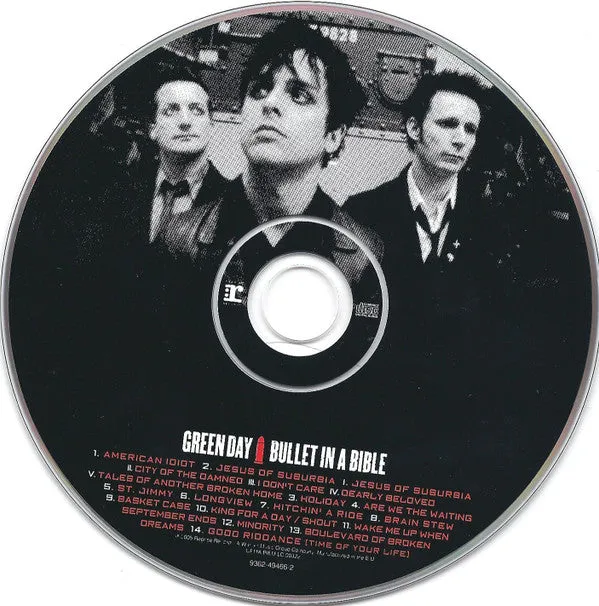 Green Day Bullet In A Bible CD + DVD live usato VG+