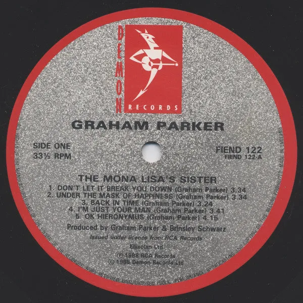 Graham Parker The Mona Lisa's Sister vinile LP 1988 NM
