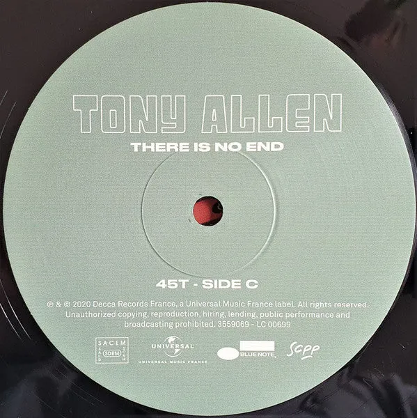 Tony Allen There Is No End 2x12" Doppio Vinile Gatefold Jazz