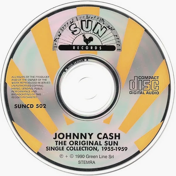 Johnny Cash Original Sun Singles 1955-1959 CD 28 brani