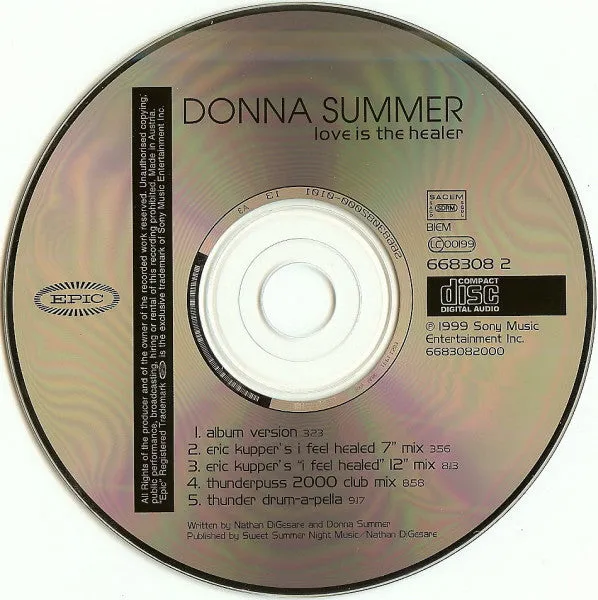 Donna Summer Love Is The Healer CD maxi house 2000