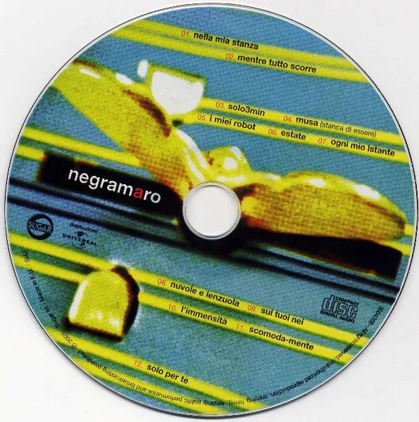 Negramaro Mentre Tutto Scorre CD VG+ pop 2005