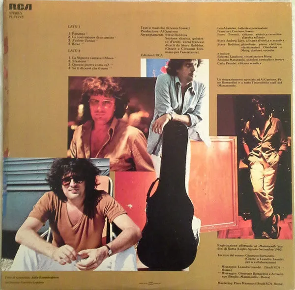 Ivano Fossati Panama E Dintorni vinile LP gatefold
