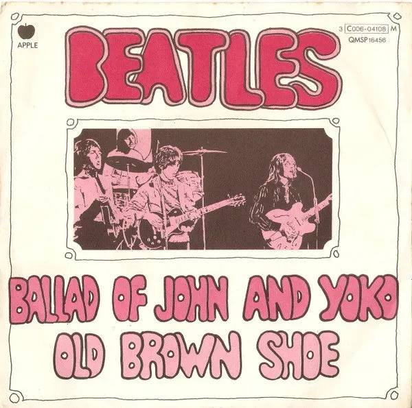 Beatles The Ballad Of John And Yoko vinile 7" usato VG+ Italia