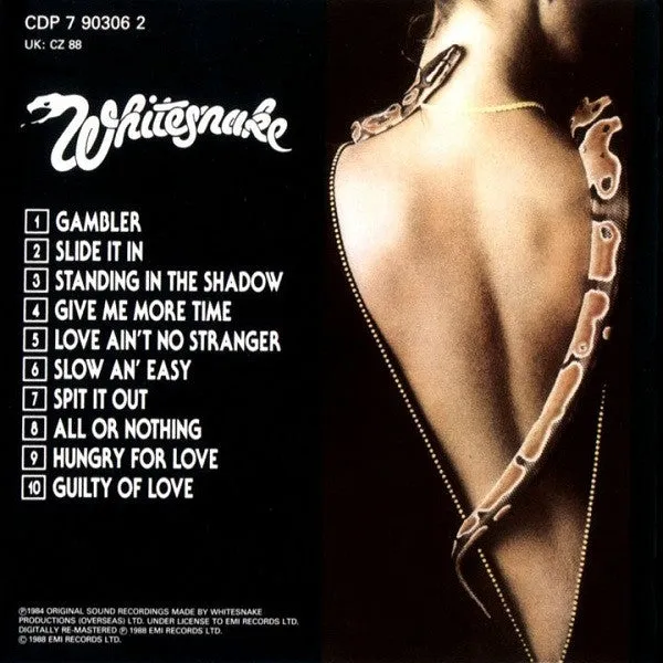 Whitesnake Slide It In CD album hard rock ristampa