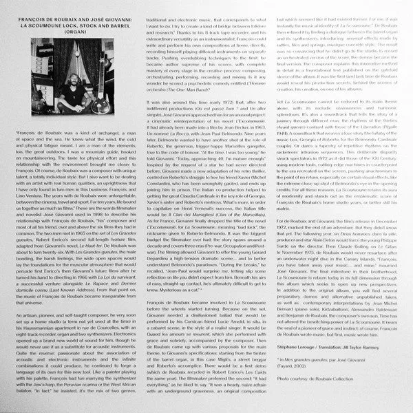 François De Roubaix La Scoumoune 2LP colonna sonora