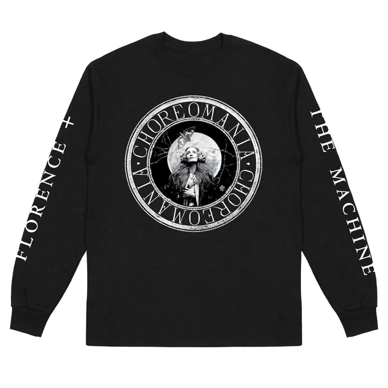 Florence + The Machine Choreomania Maglia Manica Lunga Nera Cotone