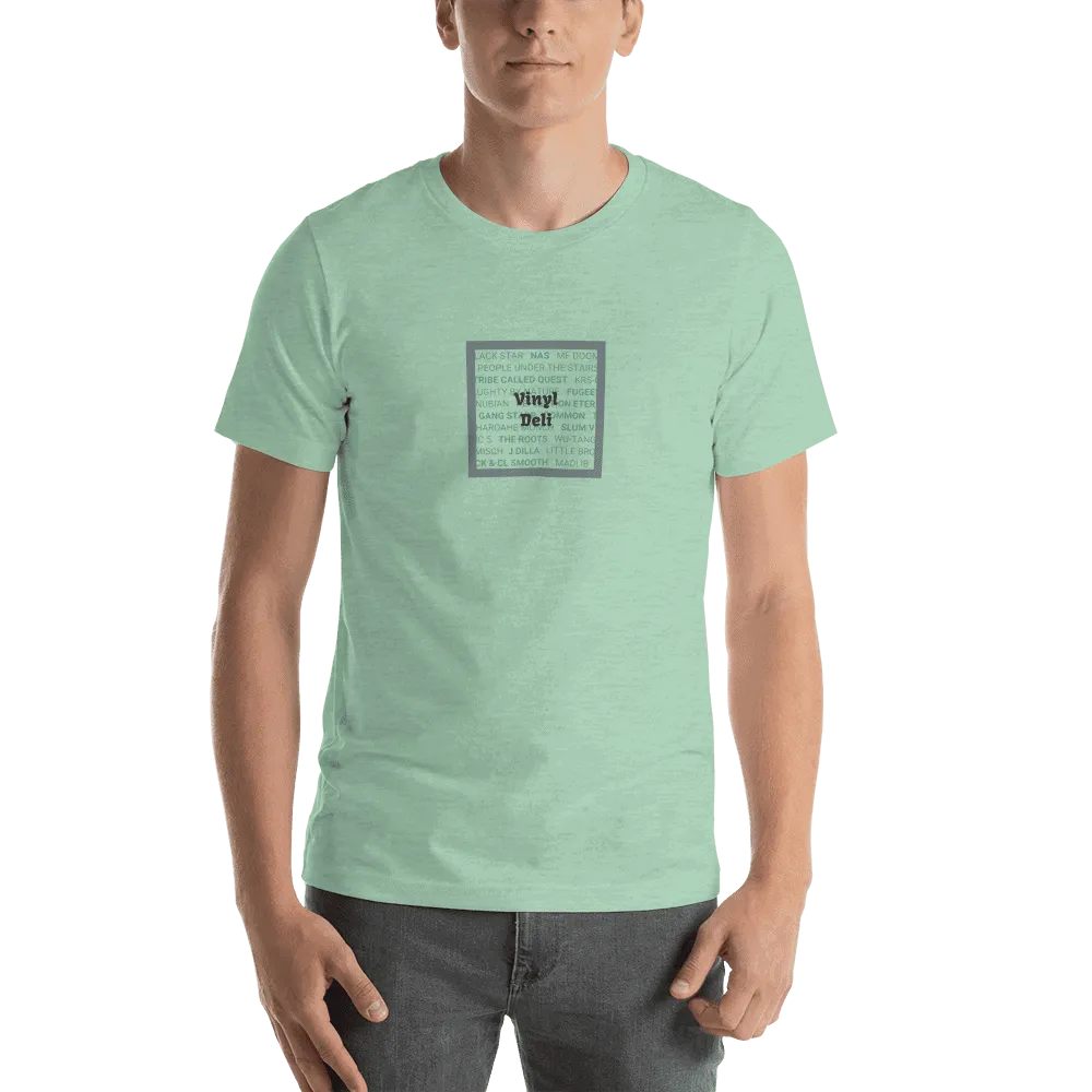 Vinyl Deli Hip Hop Tee maglietta verde Misto cotone