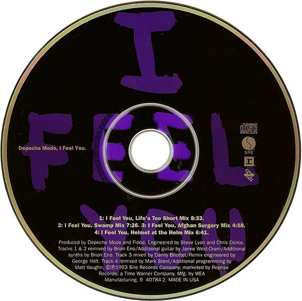 Depeche Mode I Feel You CD maxi singolo digipak