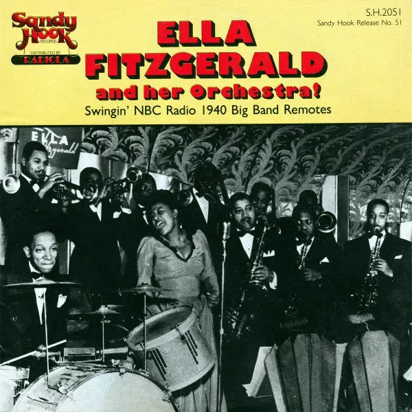 Ella Fitzgerald Swingin NBC Radio 1940 LP vinile big band swing