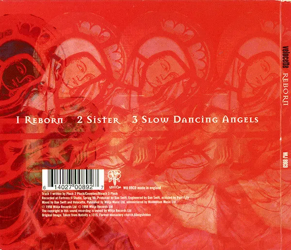 Velocette Reborn CD singolo indie 1998 UK