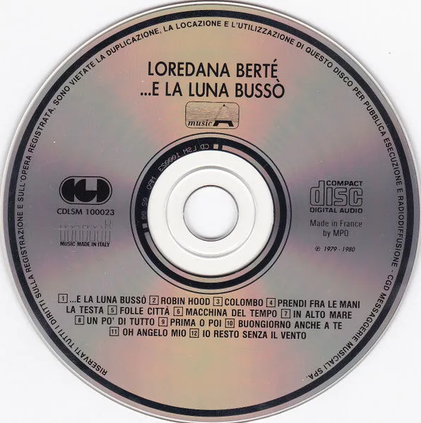 Loredana Bertè E La Luna Bussò CD compilation usata