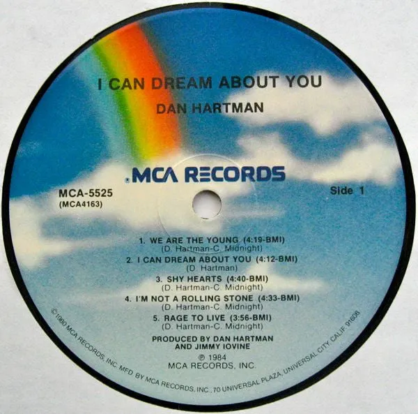 Dan Hartman I Can Dream About You LP vinile pop rock 1984