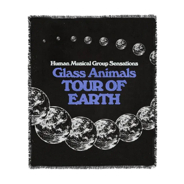 Polydor Glass Animals Tour Of Earth coperta tessuta 127x152