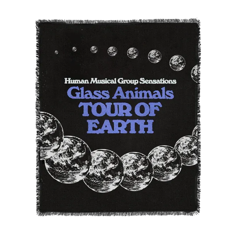 Polydor Glass Animals Tour Of Earth coperta tessuta 127x152