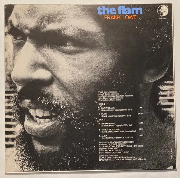 Frank Lowe The Flam LP Free Jazz NM 1976
