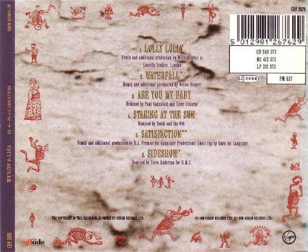 Wendy & Lisa Re-Mix-In-A-Carnation CD remix 1991