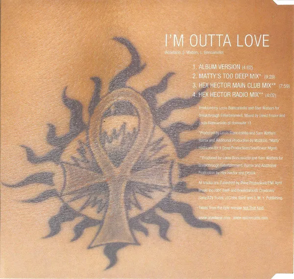 Anastacia I'm Outta Love CD singolo maxi remix
